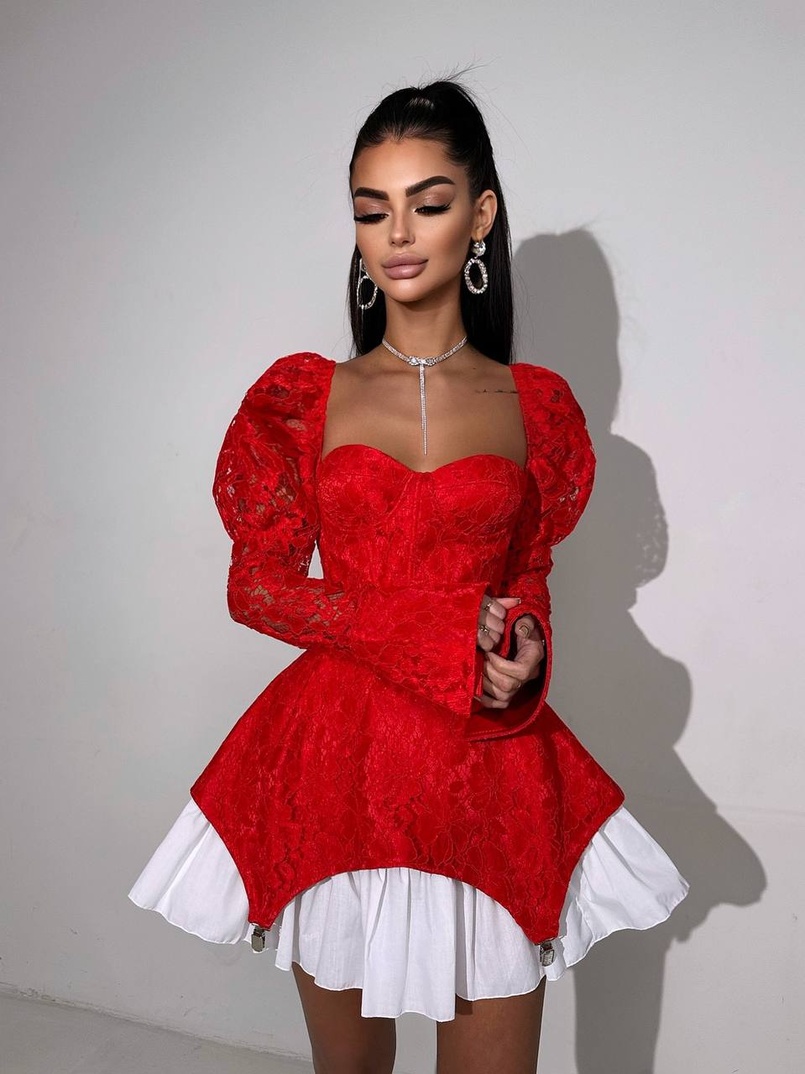 Мереживна сукня з чашечками Мереживна сукня з чашечками | PUSHKA SHOP