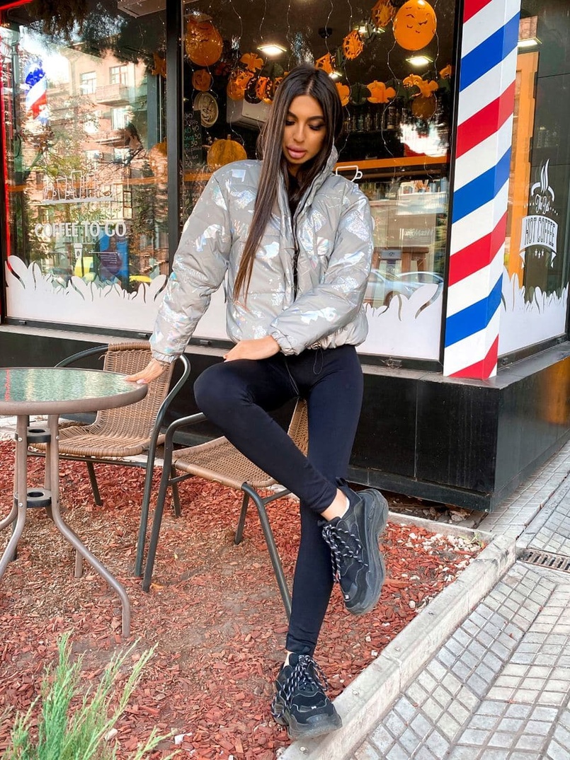 Рефлективный укорочённый зимний дутик Рефлективный укорочённый зимний дутик | PUSHKA SHOP