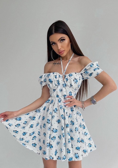 Сукня- міні у квітковий принт | PUSHKA SHOP