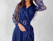 Платье миди с блестками Платье миди с блестками | PUSHKA SHOP