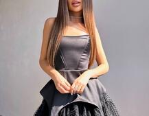 Атласна корсетна сукня  Атласна корсетна сукня  | PUSHKA SHOP