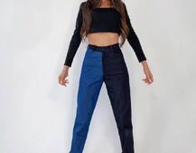 Комбинированные джинсы | PUSHKA SHOP