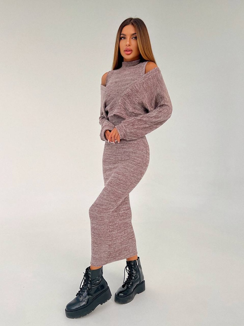 Трикотажна сукня-двійка  | PUSHKA SHOP