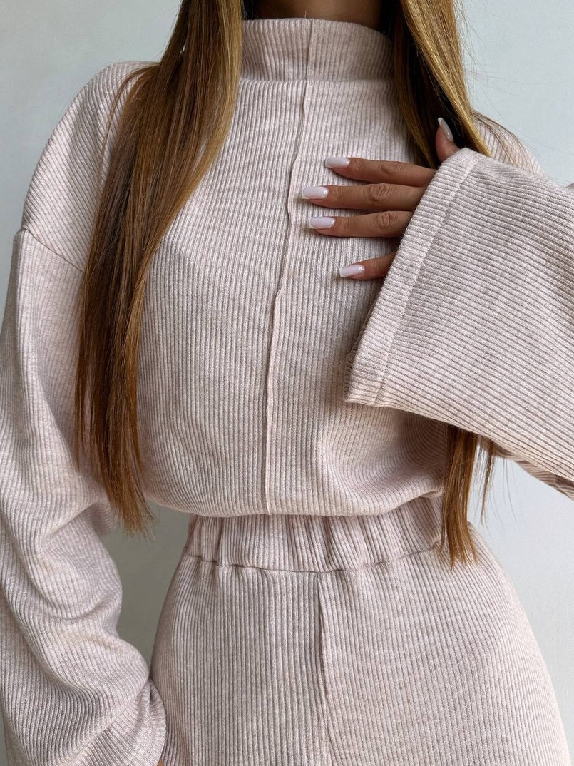 Трикотажний базовий комплект: світшот + штани  | PUSHKA SHOP