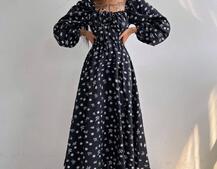 Сукня міді з розрізом на спідниці Сукня міді з розрізом на спідниці | PUSHKA SHOP