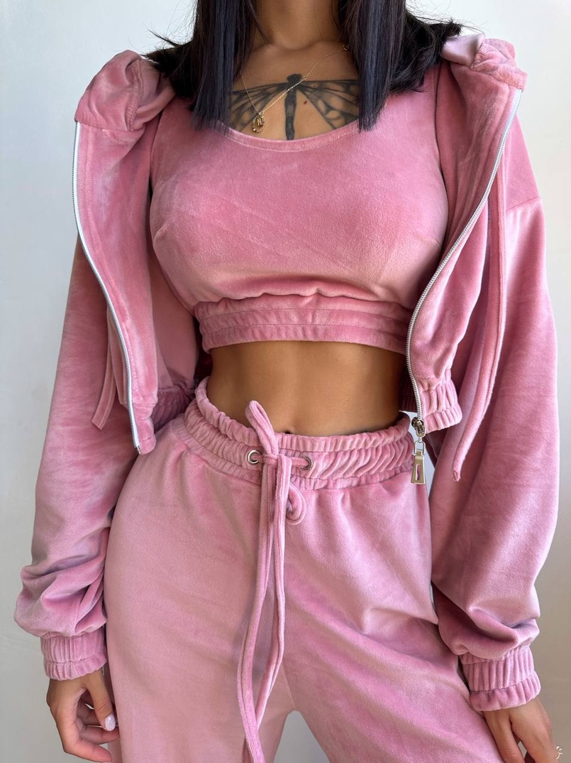 Велюровий комплект трійка  | PUSHKA SHOP