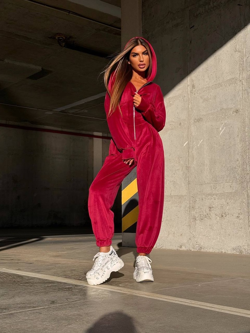 Велюровий комбінезон з елементами корсету | PUSHKA SHOP