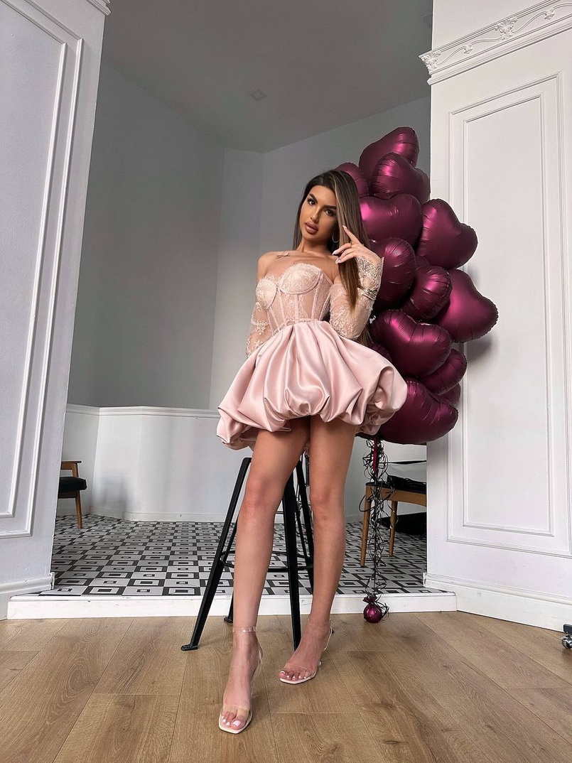 Комплект : мереживний корсет  з чашечками+ спідниця балон  | PUSHKA SHOP