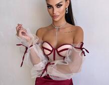 Атласний комплект: корсет + спідниця Атласний комплект: корсет + спідниця | PUSHKA SHOP