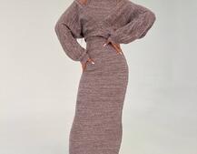 Трикотажна сукня-двійка  | PUSHKA SHOP