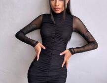 Сукня міні з драпіруванням  | PUSHKA SHOP