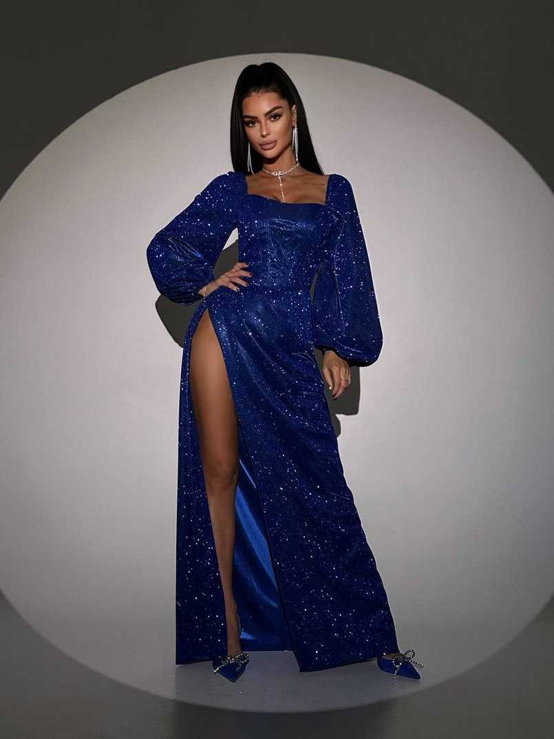 Сяючий комплект: корсет + спідниця  максі з драпіруванням | PUSHKA SHOP