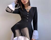 Сукня з воланами та ґудзиками Сукня з воланами та ґудзиками | PUSHKA SHOP