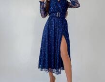 Платье миди с блестками Платье миди с блестками | PUSHKA SHOP