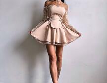 Сукня з корсетом декорована мереживом  | PUSHKA SHOP