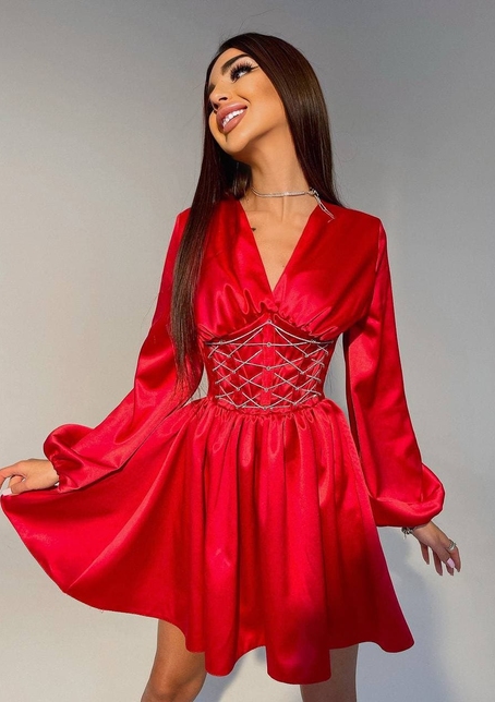 Корсетное платье с пышной юбкой | PUSHKA SHOP