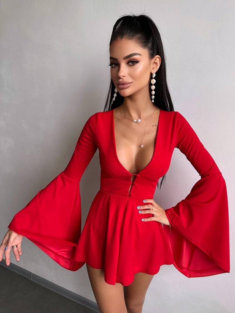 Ромпер з розкльошеними рукавами Ромпер з розкльошеними рукавами | PUSHKA SHOP