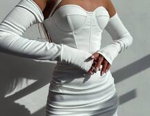 Корсетна сукня міні з філіжанками  Корсетна сукня міні з філіжанками  | PUSHKA SHOP