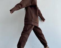 Тёплый комплект: худи + спортивные штаны Тёплый комплект: худи + спортивные штаны | PUSHKA SHOP