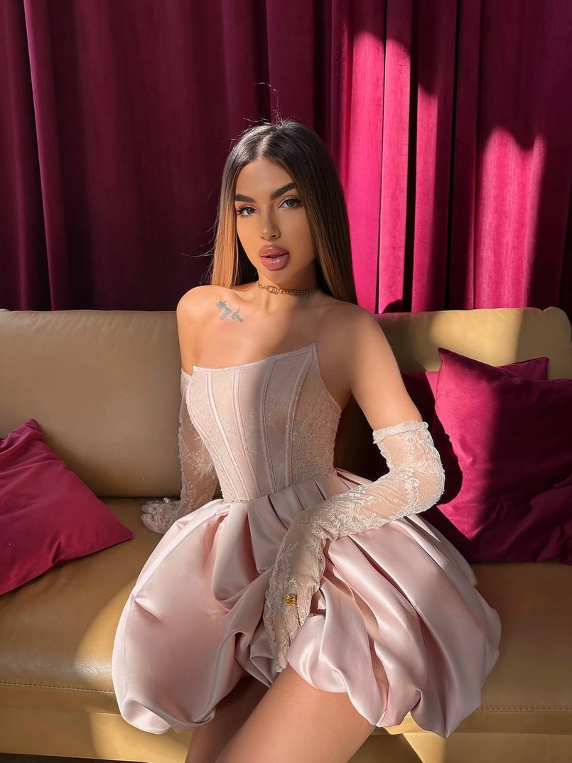 Комплект : мереживний корсет  з рукавичками + спідниця балон  | PUSHKA SHOP