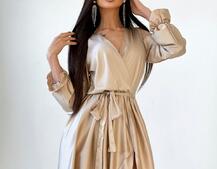 Шелковое платье макси с разрезом Шелковое платье макси с разрезом | PUSHKA SHOP