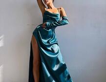 Комплект: корсет з рукавичками + спідниця максі з драпіруванням   | PUSHKA SHOP