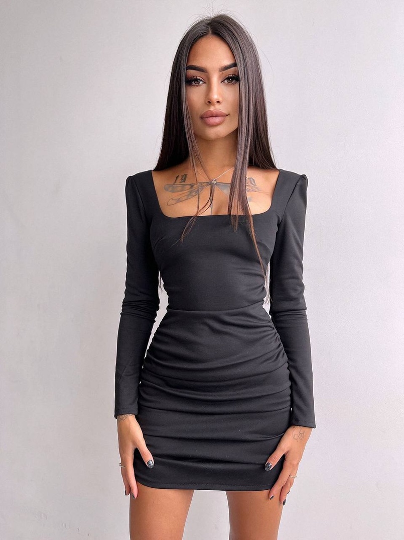 Сукня міні зі шнурівкою на спинці | PUSHKA SHOP