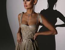 ✨Блискуча сукня максі з чашечками ✨ ✨Блискуча сукня максі з чашечками ✨ | PUSHKA SHOP