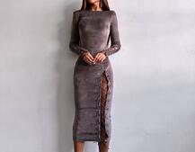 Оксамитова сукня міді зі шнурівкою Оксамитова сукня міді зі шнурівкою | PUSHKA SHOP