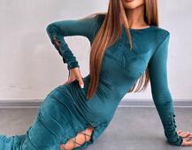 Оксамитова сукня міді зі шнурівкою Оксамитова сукня міді зі шнурівкою | PUSHKA SHOP