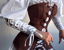 Комплект: сукня декорована мереживом + корсет Комплект: сукня декорована мереживом + корсет | PUSHKA SHOP