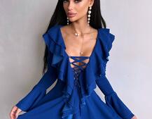 Сукня з з воланами на ґудзиках Сукня з з воланами на ґудзиках | PUSHKA SHOP