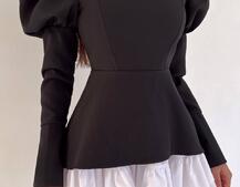 Сукня з об'ємними рукавами + спідниця з воланами | PUSHKA SHOP