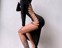 Сукня міді з підплічниками та шнурівкою Розмір вирізу можна регулювати шнурівкою Сукня міді з підплічниками та шнурівкою Розмір вирізу можна регулювати шнурівкою | PUSHKA SHOP