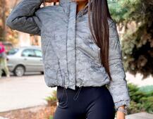 Рефлективный укорочённый зимний дутик Рефлективный укорочённый зимний дутик | PUSHKA SHOP