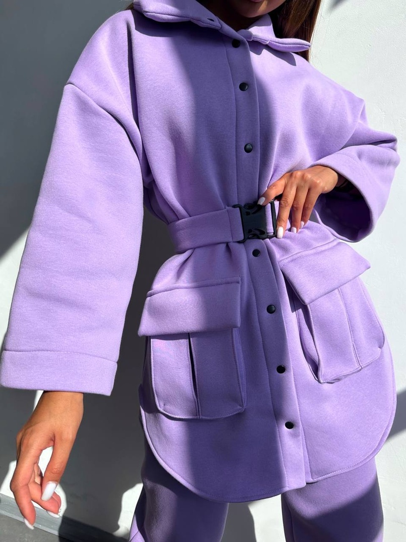 Комплект: тепла сорочка на кнопках + джоггери | PUSHKA SHOP