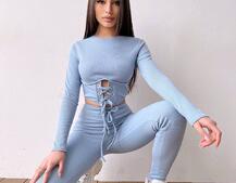 Трикотажний комплект: корсетний топ + легінси | PUSHKA SHOP