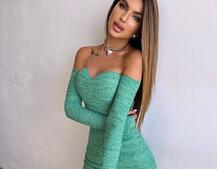 Трикотажна сукня міні з чашечками  | PUSHKA SHOP