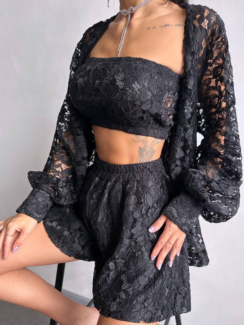 Мереживний комплект трійка  | PUSHKA SHOP