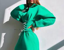 Тепле приталене худі з капюшоном на флісі + корсет на шнурівці Можна носити з корсетом та без | PUSHKA SHOP