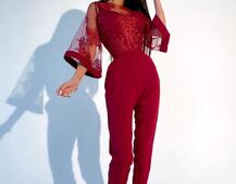 Эффектный комбинезон с кружевным верхом | PUSHKA SHOP