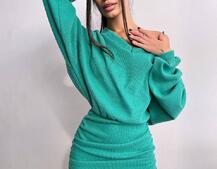 Сукня міні із теплого трикотажу Сукня міні із теплого трикотажу | PUSHKA SHOP