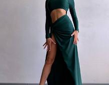 Сукня міді з драпіруванням . | PUSHKA SHOP