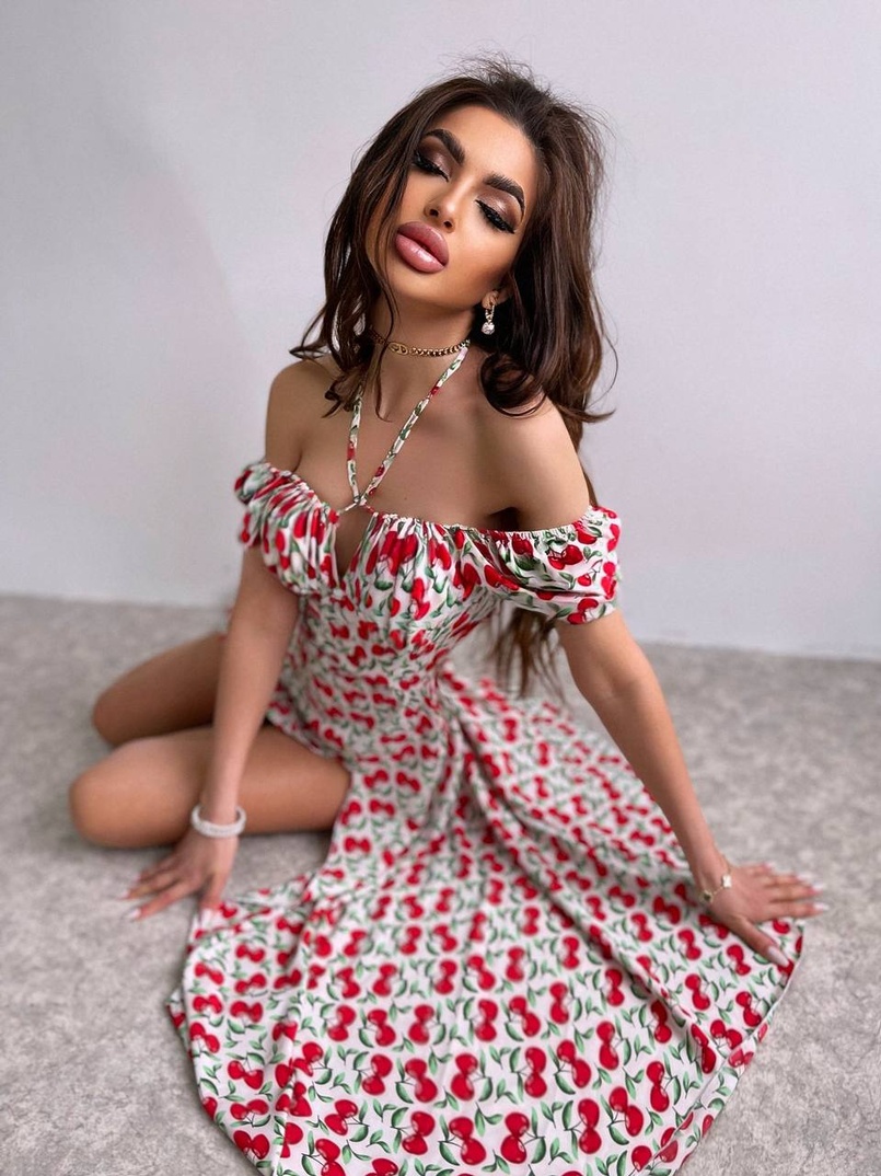 Сукня- міді з принтом Сукня- міді з принтом | PUSHKA SHOP