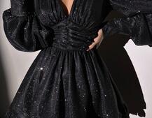 Сукня із пишною подвійною спідницею та драпіруванням  | PUSHKA SHOP