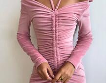 Оксамитова сукня  із зав'язкою на шию з трояндою Оксамитова сукня  із зав'язкою на шию з трояндою | PUSHKA SHOP