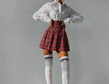 Комплект: рубашка + юбка в складку Комплект: рубашка + юбка в складку | PUSHKA SHOP