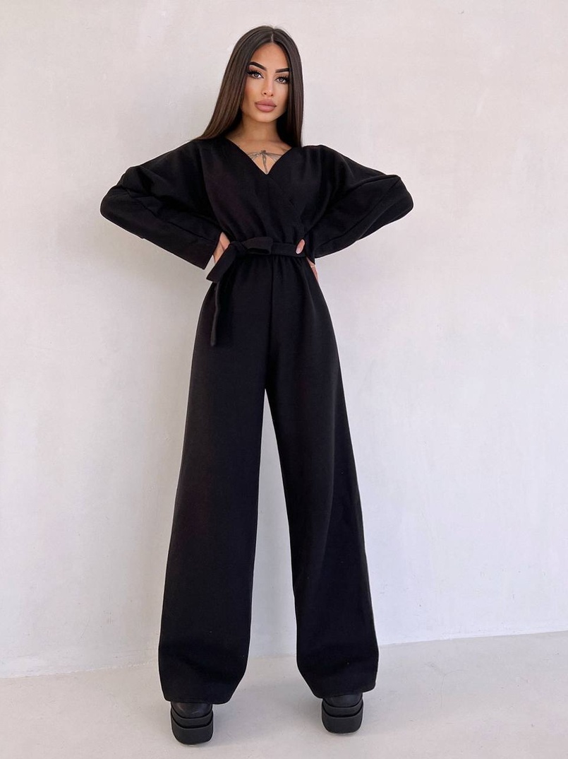 Комбінезон із широкими брюками з ангори Комбінезон із широкими брюками з ангори | PUSHKA SHOP