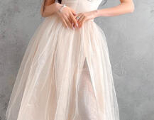 Платье-бюстье с чашечками и пышной юбкой Платье-бюстье с чашечками и пышной юбкой | PUSHKA SHOP