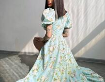 Сукня- міді з квітковим принтом Сукня- міді з квітковим принтом | PUSHKA SHOP